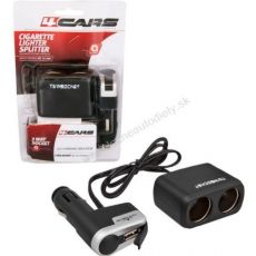 Rozdvojka zapaľovača s USB prípojkou, 12V/24V NOVÉ